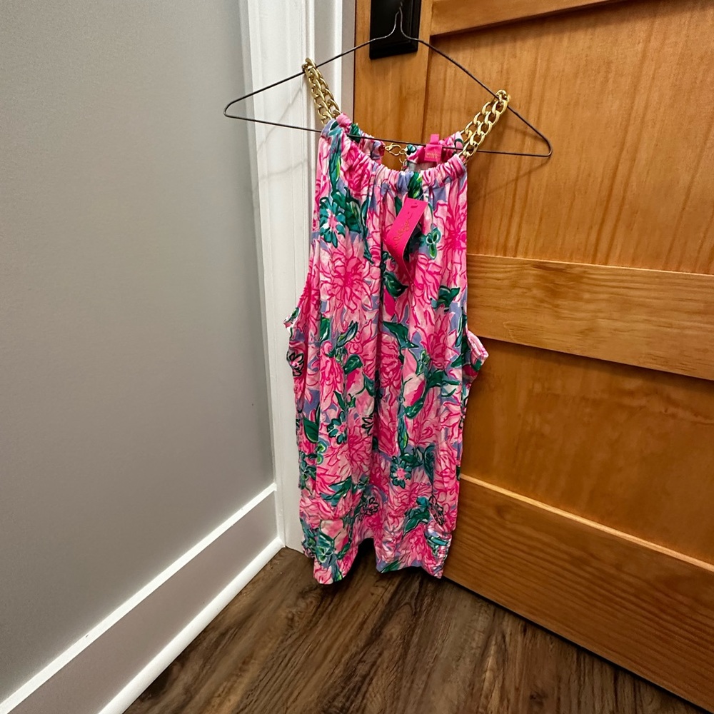 Lilly Pulitzer Bowen Top in Pink Blossom